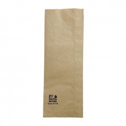 Fiesta recyclebare papieren zakjes voor baguette en panini 300x110x60mm, bruin (1000 stuks)