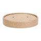 Fiesta Recyclable Soepbeker Deksels 118mm - Bruin Karton (500 stuks)