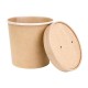 Fiesta Recyclable Soepbeker Deksels 118mm - Bruin Karton (500 stuks)