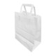 Fiesta recyclebare papieren draagtassen wit groot – 250 stuks