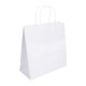 Fiesta Recyclebare Witte Papieren Draagtassen met Gedraaid Handvat - Klein (250 stuks)