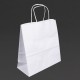 Fiesta Recyclebare Witte Papieren Draagtassen met Gedraaid Handvat - Klein (250 stuks)