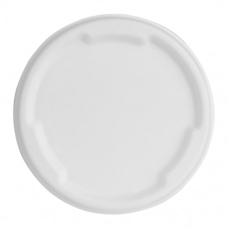 Composteerbare Bagasse Deksels voor 400/500ml Kommen – 50 stuks