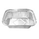 Nisbets Essentials Foliecontainers en Deksels 250ml - Aluminium Afhaalverpakkingen (50 Stuks)