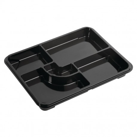 Faerch recyclebare bentoboxen 263 x 201mm – Zwart (90 stuks)