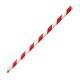 Papieren Rietjes Rood-Wit Gestreept 210x8mm - Fiesta Compostable (250 stuks)