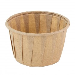 Sier Disposables soufflébakje bruin FSC® papier 37ml, ø50 x h31mm (200 stuks)