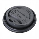 Fiesta Compostable composteerbare deksels 23cl koffiebekers - 1000 stuks, zwart
