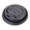 Fiesta Compostable composteerbare deksels 23cl koffiebekers - 1000 stuks, zwart