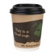 Fiesta Compostable composteerbare deksels 23cl koffiebekers - 1000 stuks, zwart