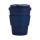 Ecoffee Cup herbruikbare bamboe koffiebeker donkerblauw 340ml