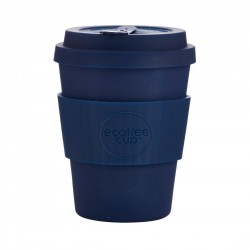 Ecoffee Cup herbruikbare bamboe koffiebeker donkerblauw 340ml