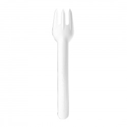 Vegware composteerbare papieren vork - wit, 1000 stuks