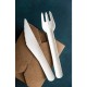 Vegware composteerbare papieren vork - wit, 1000 stuks
