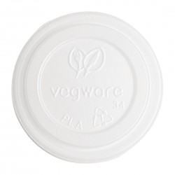 Vegware 62-serie CPLA deksels voor espressobekers (2000 stuks)