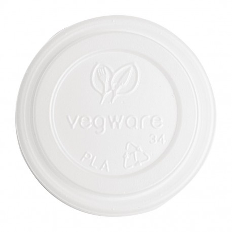Vegware 62-serie CPLA deksels voor espressobekers (2000 stuks)