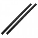 Composteerbare rietjes zwart cellulose Ø 8 mm / 15 cm - 100 stuks