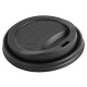 Fiesta Compostable deksels voor koffiebekers 340ml – CPLA, zwart (1000 stuks)