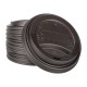 Fiesta Compostable deksels voor koffiebekers 340ml – CPLA, zwart (1000 stuks)