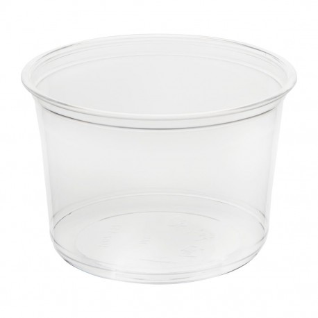 Fiesta recyclebare rPET Deli-bekers 455 ml (300 stuks) - Helder