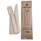 eGreen individueel verpakte 3-in-1 houten bestekset – 250 stuks