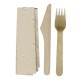 eGreen individueel verpakte 3-in-1 houten bestekset – 250 stuks