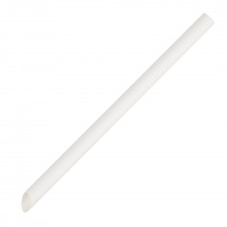 Fiesta composteerbare papieren rietjes wit 12x210mm - dispenserdoos 150 stuks