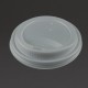 Vegware composteerbare deksels voor 34 en 45cl koffiebekers – CPLA, wit (1000 stuks)