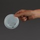 Vegware composteerbare deksels voor 34 en 45cl koffiebekers – CPLA, wit (1000 stuks)