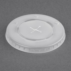 Fiesta Recyclable polystyreen deksels voor papieren bekers FP780 - Wit (1000 stuks)