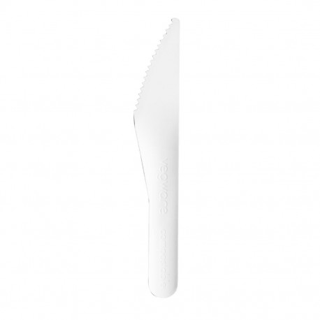 Vegware composteerbaar papieren mes – wit – doos 1000 stuks