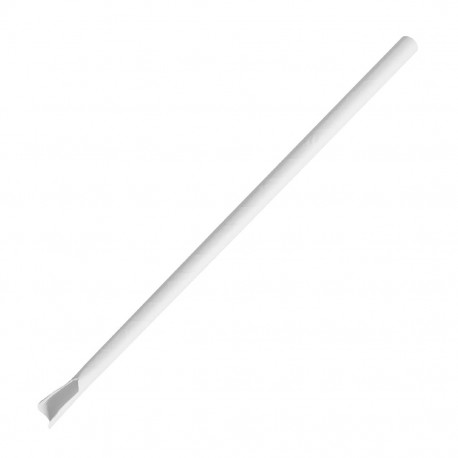 Fiesta Composteerbare Papieren Lepelrietje Wit 210x8mm (250 stuks)