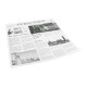 Vetvrij papier 300 x 300 mm met krantenprint – Sier Disposables (doos 300 stuks)