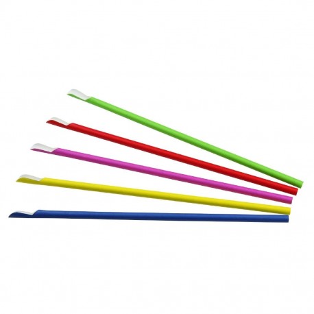 Sier Disposables Lepelrietje Papier FSC® – doos 100 stuks, ø 8 mm