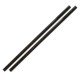 Composteerbare rechte rietjes zwart ø 8 mm / 24 cm van cellulose - doos 100 stuks