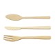 Sier Disposables Mini lepel bamboe 98mm - doos 200 stuks