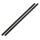 Sier Disposables rechte rietjes zwart cellulose ø 6 mm / 20 cm (100 stuks)