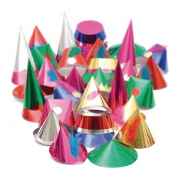 Feesthoedjes voor volwassenen (72 stuks) - Swantex, bonte kleuren
