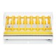 Hygiplas metalen multi-etikettendispenser – geel