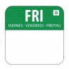 Hygiplas oplosbare voedseletiketten vrijdag – groen – 1000 stuks