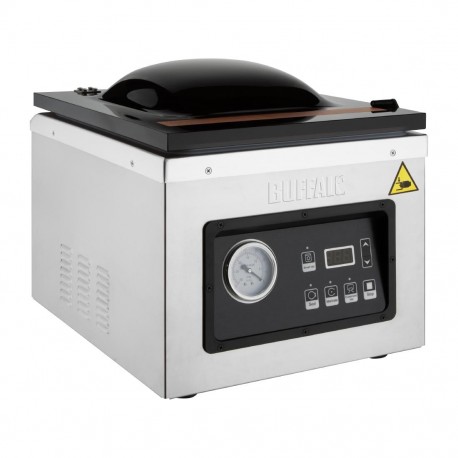 Buffalo oliepomp vacumeermachine 9L - RVS zilver