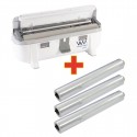 Wrapmaster 3000 dispenser + 3 x huishoudfolie 30,5 cm x 300 m – voordeelset