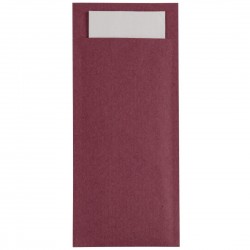 Europochette Bourgondië Bestekzakje met Wit Servet - 500 stuks