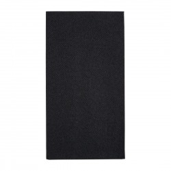 Fiesta Recyclebaar Premium Tablin Dinerservet Zwart 40x40cm Airlaid 1/8 Vouw (500 stuks)