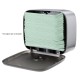 Jantex papieren handdoekdispenser smal zwart - ABS