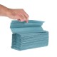 Jantex C-gevouwen handdoeken 1-laags blauw – 2850 vellen (12 stuks)