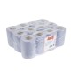 Jantex blauwe mini centrefeed rollen 1-laags – 12 stuks