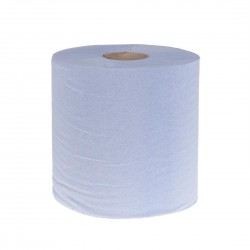 Jantex blauwe centrefeedrollen 1-laags 285 m – set van 6 stuks