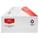 Nisbets Essentials Witte Gezichtsdoekjes - 100 Vel (36 Stuks)