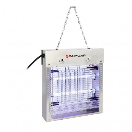 Eazyzap LED insectenverdelger 8W geborsteld RVS